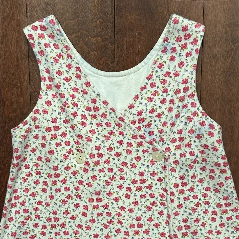 Vintage Baby Gap Floral Sleeveless Pinafore Dress, Size 3
